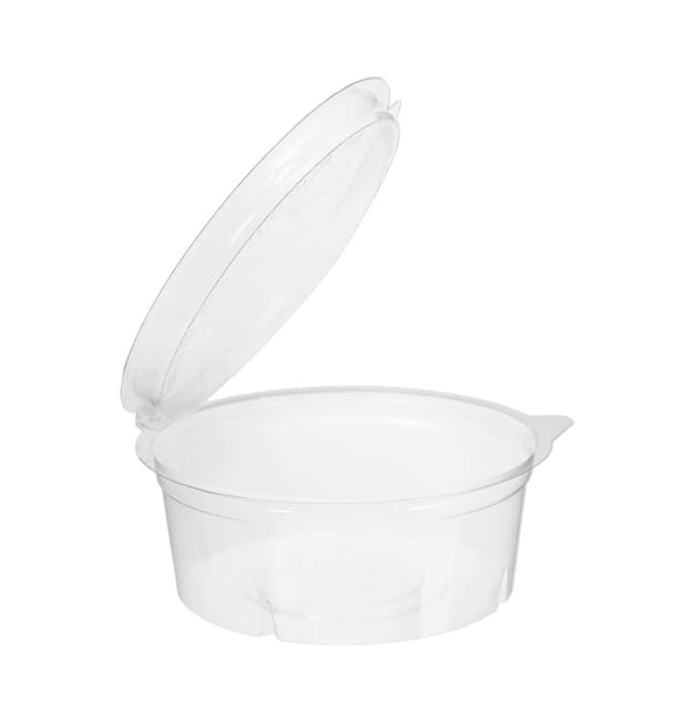 Tarrina Redonda Bisagra APET Transparente 250ml Ø120mm (480 Uds) Tarrina Redonda Bisagra APET Transparente 250ml Ø120mm (480 Uds)