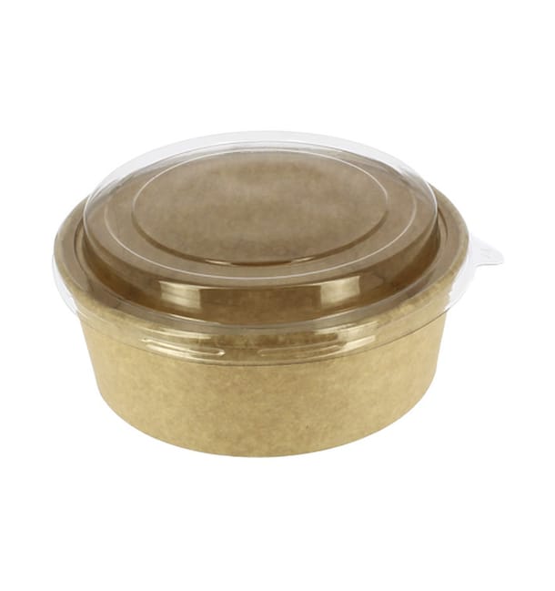 Tarrina Cartón Kraft-Kraft + Tapa RPET 38Oz/1140ml (25 Uds) Tarrina Cartón Kraft-Kraft + Tapa RPET 38Oz/1140ml (25 Uds)