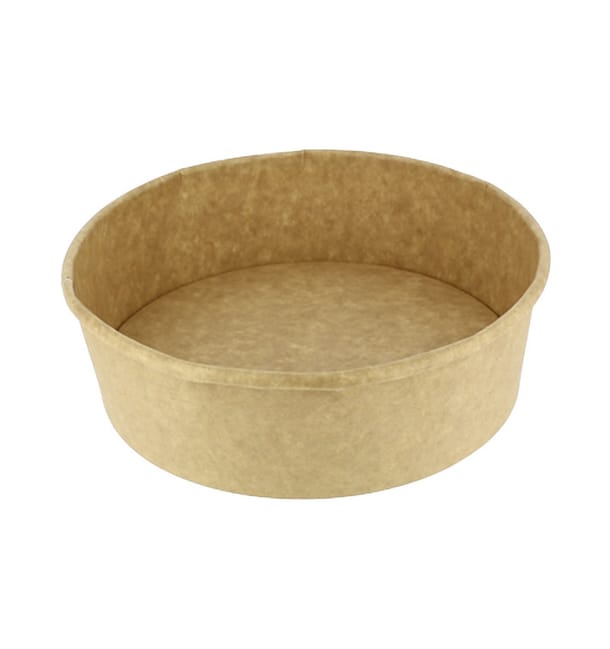 Tarrina Cartón Kraft Kraft 33Oz/1000ml Ø18,6cm (50 Uds) Tarrina Cartón Kraft Kraft 33Oz/1000ml Ø18,6cm (50 Uds)