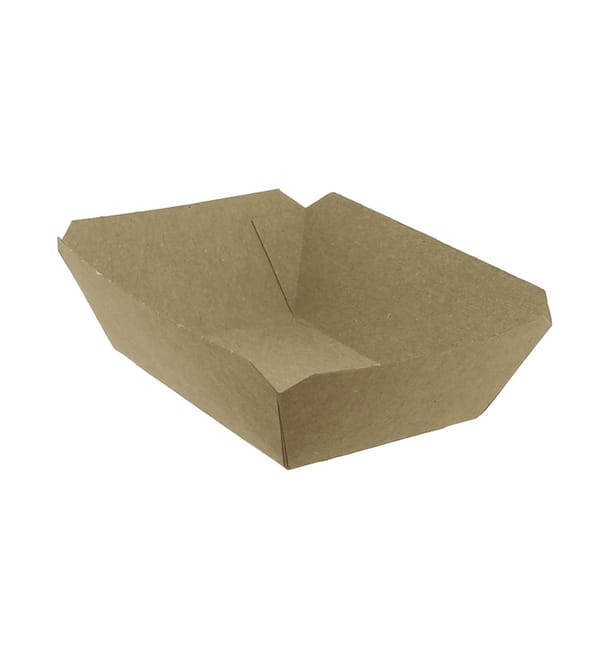 Barqueta 250ml Kraft-Kraft 9,6x6,5x4,2cm (25 Uds) Barqueta 250ml Kraft-Kraft 9,6x6,5x4,2cm (25 Uds)