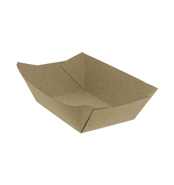 Barqueta 350ml Kraft-Kraft 10,6x7,3x4,5cm (25 Uds) Barqueta 350ml Kraft-Kraft 10,6x7,3x4,5cm (25 Uds)