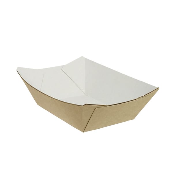 Barqueta 350ml Kraft 10,6x7,3x4,5cm (1000 Uds) Barqueta 350ml Kraft 10,6x7,3x4,5cm (1000 Uds)