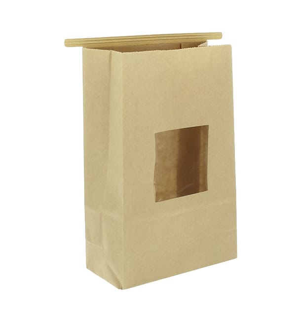 Bolsa SOS Kraft con Cierre y Ventana 15+7x23cm (50 Uds) Bolsa SOS Kraft con Cierre y Ventana 15+7x23cm (50 Uds)