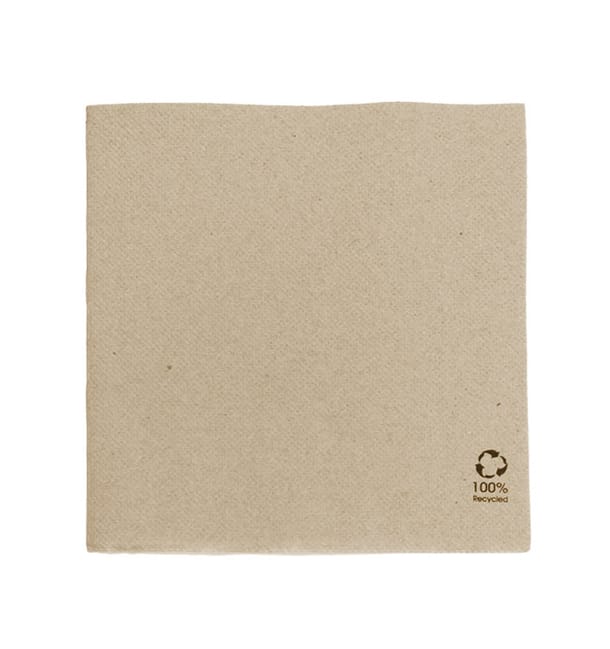 Servilleta de Papel Kraft 2C Punta-Punta 33x33cm (50 Uds)