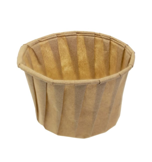 Tarrina de Papel Plisado Kraft de 120ml (250 Uds) Tarrina de Papel Plisado Kraft de 120ml (250 Uds)