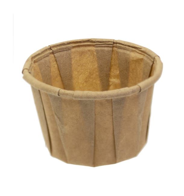 Tarrina de Papel Plisado Kraft de 30ml (5000 Uds) Tarrina de Papel Plisado Kraft de 30ml (5000 Uds)