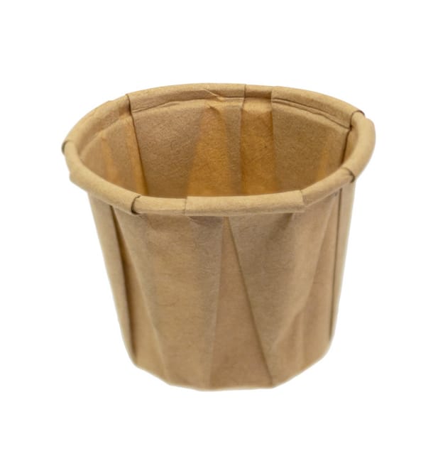 Tarrina de Papel Plisado Kraft de 22ml (5000 Uds) Tarrina de Papel Plisado Kraft de 22ml (5000 Uds)