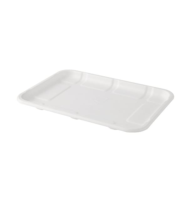 Bandeja de Caña de Azúcar 21,6x15,3x1,5cm (50 Uds) Bandeja de Caña de Azúcar 21,6x15,3x1,5cm (50 Uds)