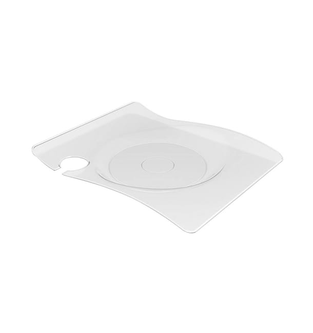 Plato Reutilizable PS "Forma" con Soporte Transp. 22x18 cm (12 Uds) Plato Reutilizable PS "Forma" con Soporte Transp. 22x18 cm (12 Uds)