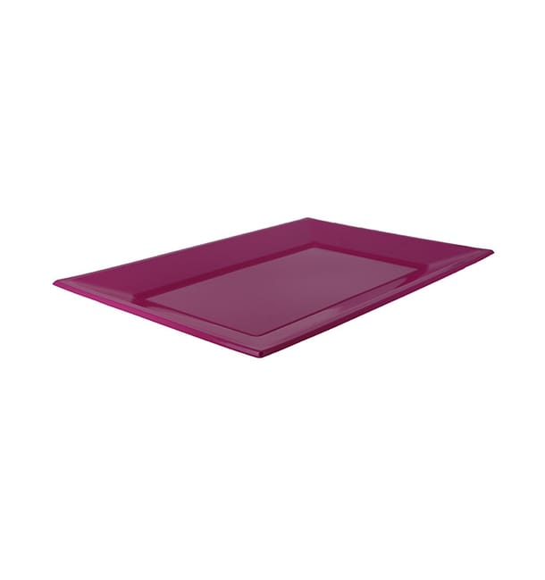 Bandeja de Plástico Fucsia 330x225mm (25 Uds) Bandeja de Plástico Fucsia 330x225mm (25 Uds)