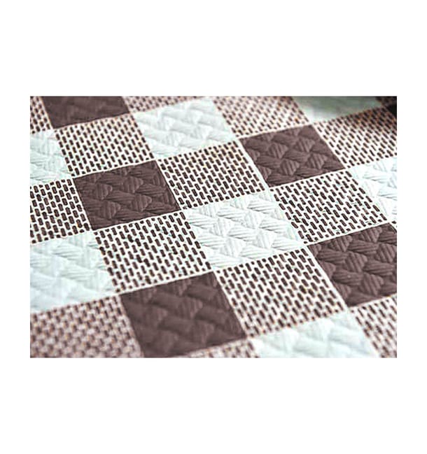 Mantel de Papel Cortado 1,2x1,2m "Cuadros Marrones" 40g (400 Uds) Mantel de Papel Cortado 1,2x1,2m "Cuadros Marrones" 40g (400 Uds)