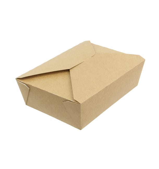 Caja Americana Kraft 19,7x14x6,5cm 1800ml (25 Uds) Caja Americana Kraft 19,7x14x6,5cm 1800ml (25 Uds)