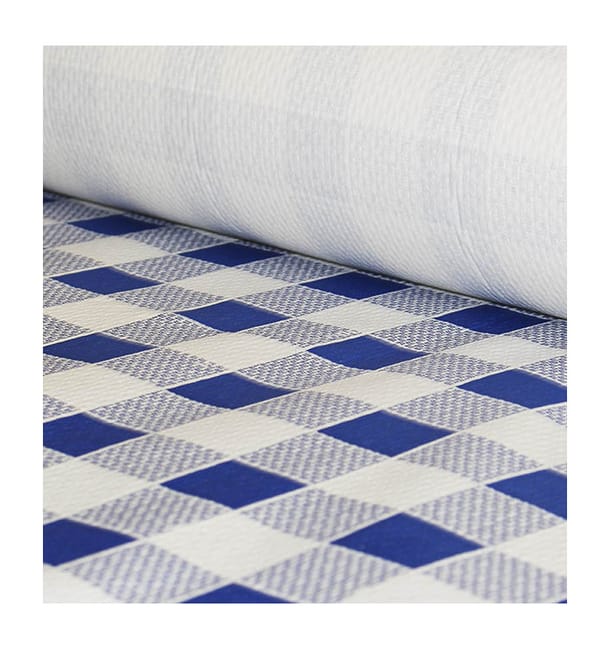 Mantel de Papel Rollo Cuadros Azules 1x100m. 40g (1 Ud) Mantel de Papel Rollo Cuadros Azules 1x100m. 40g (1 Ud)