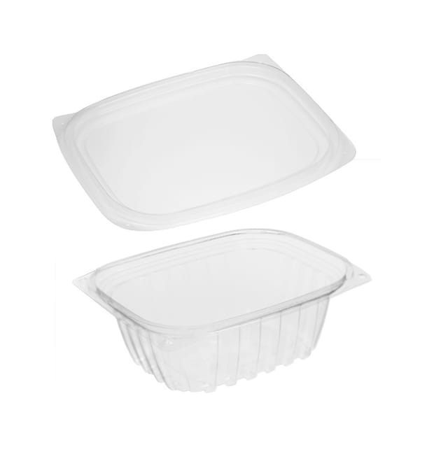 Envase Compostable PLA con Tapa 355ml (100 Uds) Envase Compostable PLA con Tapa 355ml (100 Uds)