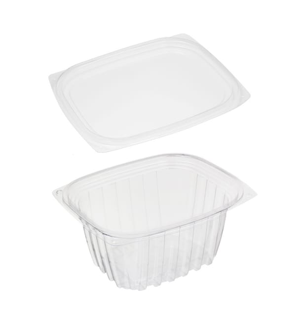 Envase Compostable PLA con Tapa 470ml (300 Uds) Envase Compostable PLA con Tapa 470ml (300 Uds)