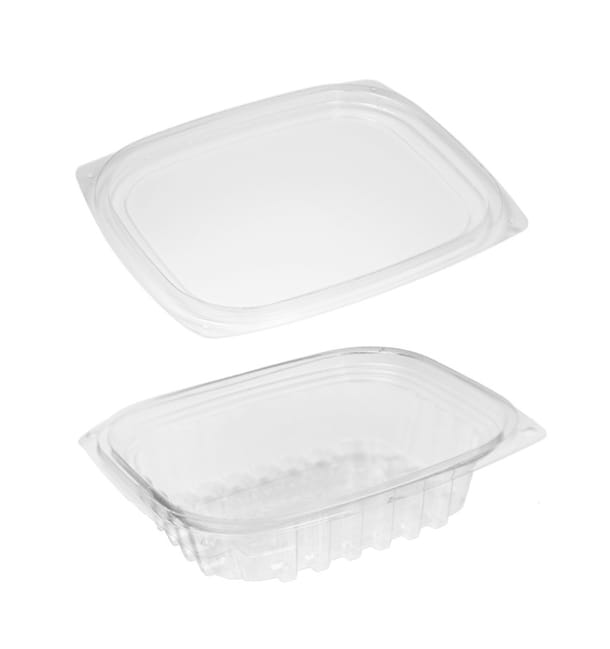 Envase Compostable PLA con Tapa 235ml (100 Uds) Envase Compostable PLA con Tapa 235ml (100 Uds)
