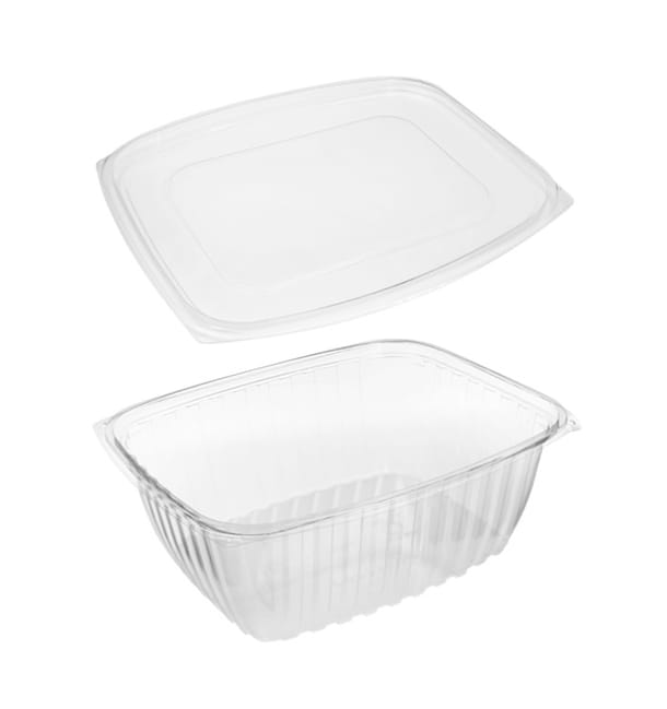 Envase Compostable PLA con Tapa 1890ml (50 Uds) Envase Compostable PLA con Tapa 1890ml (50 Uds)