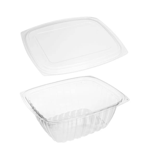 Envase Compostable PLA con Tapa 940ml (200 Uds) Envase Compostable PLA con Tapa 940ml (200 Uds)
