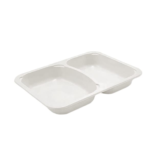 Envase Caña de Azúcar PLA 2C 820ml 22,7x17,8x3,2cm (75 Uds) Envase Caña de Azúcar PLA 2C 820ml 22,7x17,8x3,2cm (75 Uds)