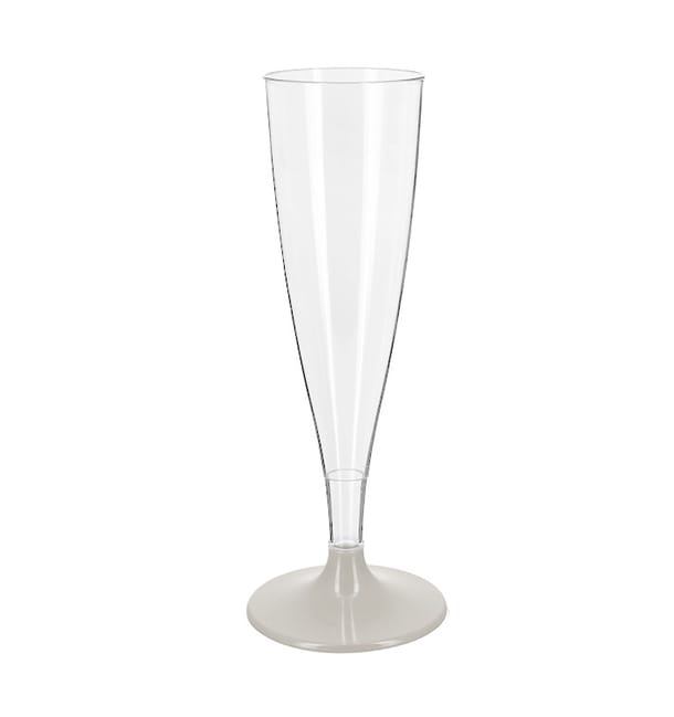 Copa Plástico Reutilizable 2P Pie Gris Cava 140ml (48 Uds) Copa Plástico Reutilizable 2P Pie Gris Cava 140ml (48 Uds)