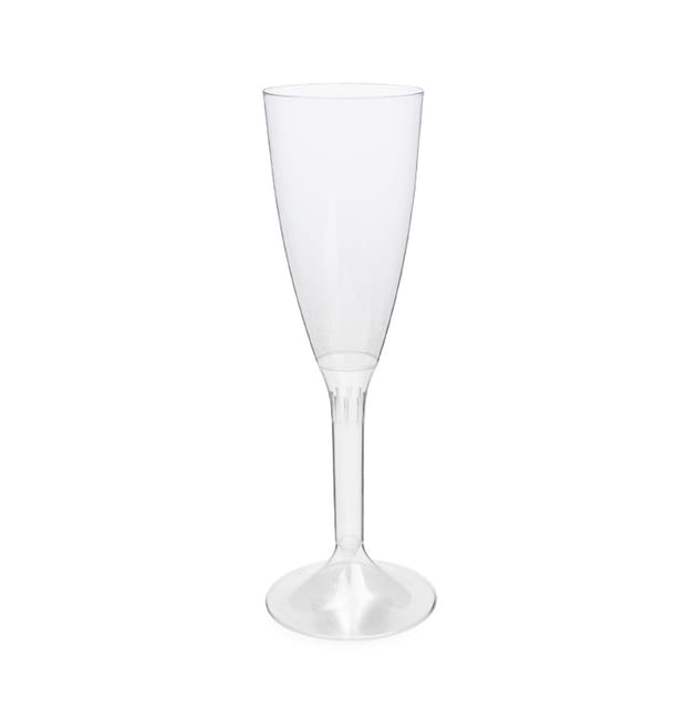 Copa de Plástico Reutilizable 2P Transparente para Cava 120ml (200 Uds) Copa de Plástico Reutilizable 2P Transparente para Cava 120ml (200 Uds)