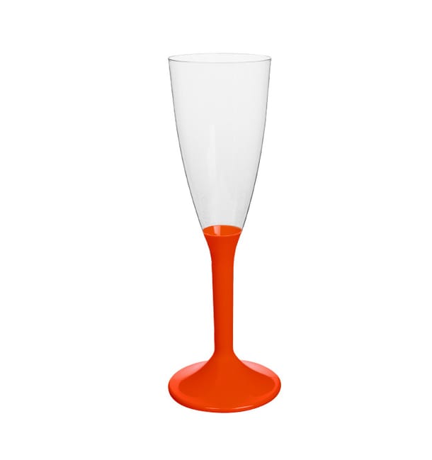 Copa Plástico Cava Pie Rojo 120ml 2P (200 Uds) Copa Plástico Cava Pie Rojo 120ml 2P (200 Uds)