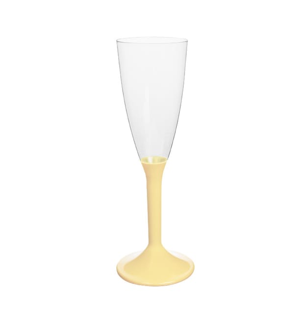 Copa Plástico Cava Pie Crema 120ml 2P (20 Uds) Copa Plástico Cava Pie Crema 120ml 2P (20 Uds)