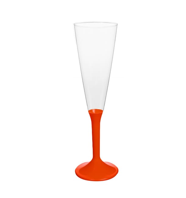 Copa Plástico Cava Pie Rojo 160ml 2P (20 Uds) Copa Plástico Cava Pie Rojo 160ml 2P (20 Uds)