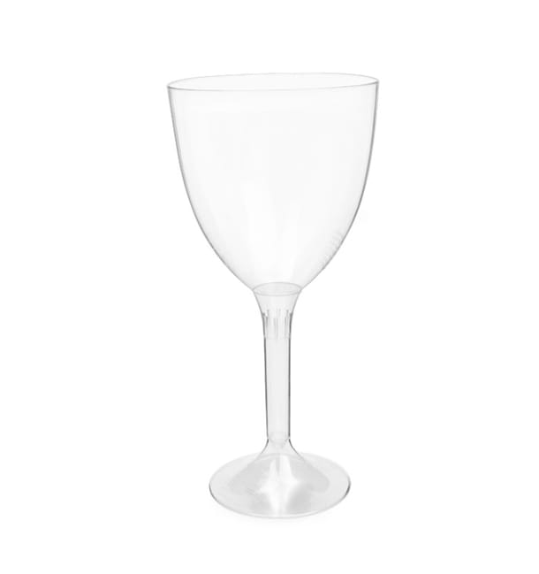 Copa de Plástico Reutilizable 2P Pie Transparente para Vino 300ml (20 Uds) Copa de Plástico Reutilizable 2P Pie Transparente para Vino 300ml (20 Uds)