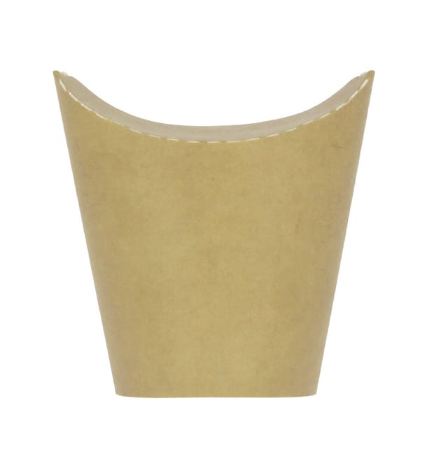 Vaso Antigrasa Cartón Efecto Kraft con Solapa 14Oz/420ml (1000 Uds) Vaso Antigrasa Cartón Efecto Kraft con Solapa 14Oz/420ml (1000 Uds)