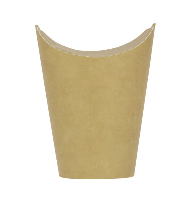 Vaso Antigrasa Cartón Efecto Kraft con Solapa 16Oz/480ml (50 Uds) Vaso Antigrasa Cartón Efecto Kraft con Solapa 16Oz/480ml (50 Uds)
