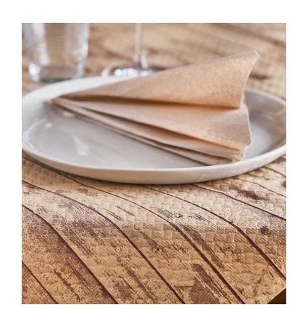 Mantel Papel Cortado 1,2x1,2m Kraft "Madera" 40g (300 Uds) Mantel Papel Cortado 1,2x1,2m Kraft "Madera" 40g (300 Uds)