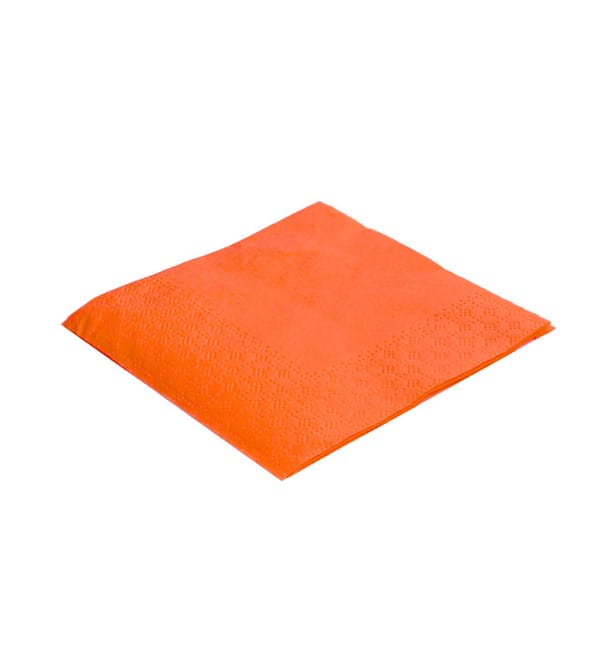 Servilleta de Papel Cocktail 20x20cm 2C Naranja (6.000 Uds) Servilleta de Papel Cocktail 20x20cm 2C Naranja (6.000 Uds)
