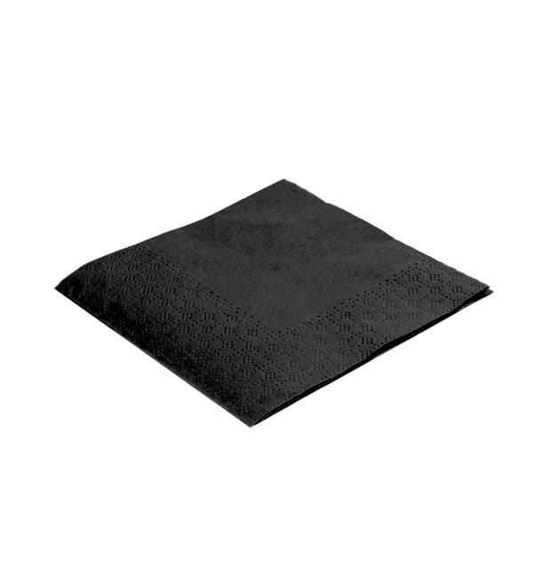 Servilleta de Papel Cocktail 20x20cm 2C Negra (6.000 Uds) Servilleta de Papel Cocktail 20x20cm 2C Negra (6.000 Uds)