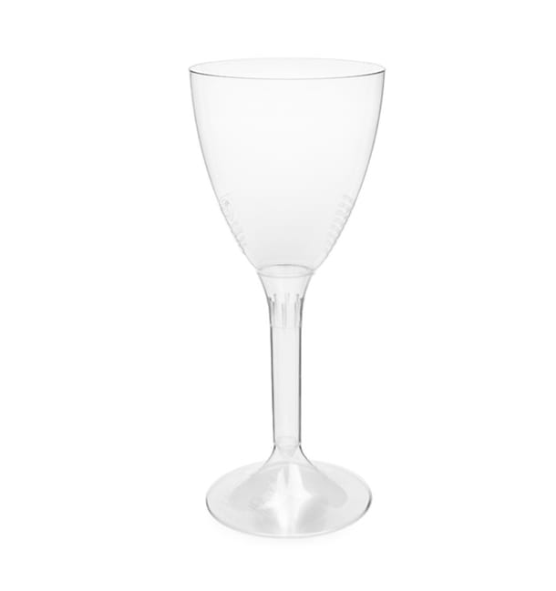 Copa de Plástico Reutilizable 2P Pie Transparente para Vino 180ml (20 Uds) Copa de Plástico Reutilizable 2P Pie Transparente para Vino 180ml (20 Uds)
