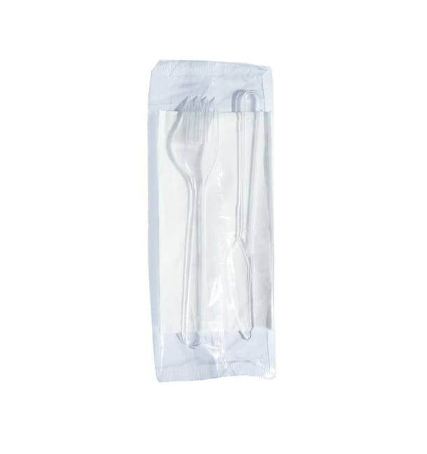Set Cubierto Plastico Tenedor, Cuchillo y Servilleta Set Cubierto Plastico Tenedor, Cuchillo y Servilleta