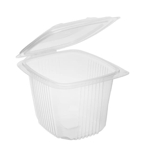Tarrina Bisagra PP Transparente 750ml 142x123mm (50 Uds) Tarrina Bisagra PP Transparente 750ml 142x123mm (50 Uds)