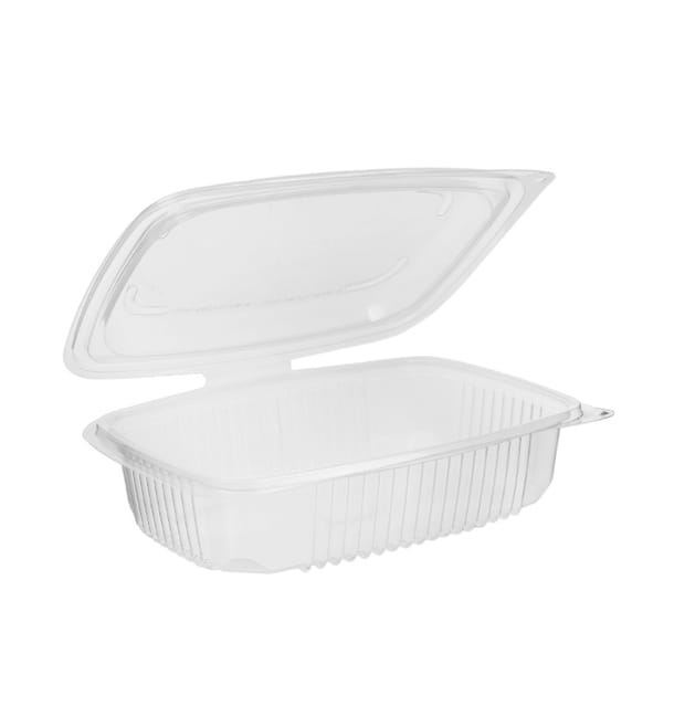 Tarrina Bisagra PP Transparente 600ml 185x135mm (50 Uds) Tarrina Bisagra PP Transparente 600ml 185x135mm (50 Uds)