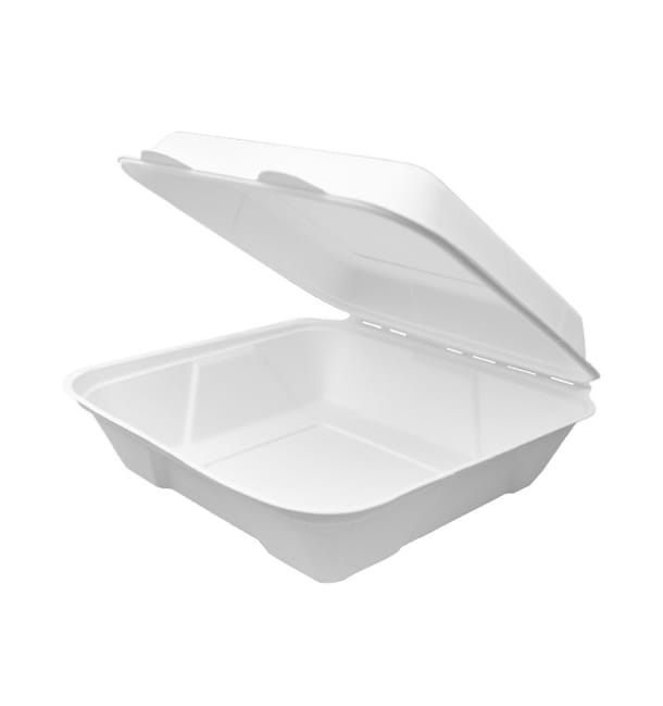 Envase MenuBox Caña Azúcar Blanco 225x225x75mm (200 Uds) Envase MenuBox Caña Azúcar Blanco 225x225x75mm (200 Uds)
