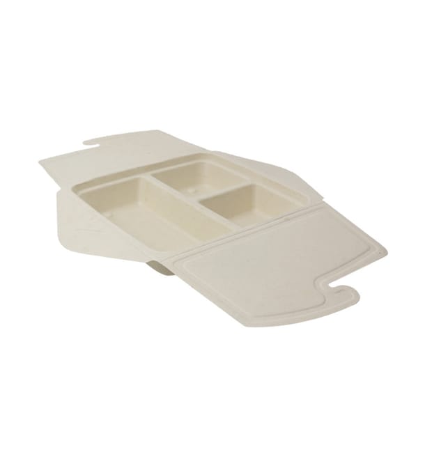 Envase Box to Go Caña de Azúcar 3C 21x21x4cm 900ml (50 Uds) Envase Box to Go Caña de Azúcar 3C 21x21x4cm 900ml (50 Uds)