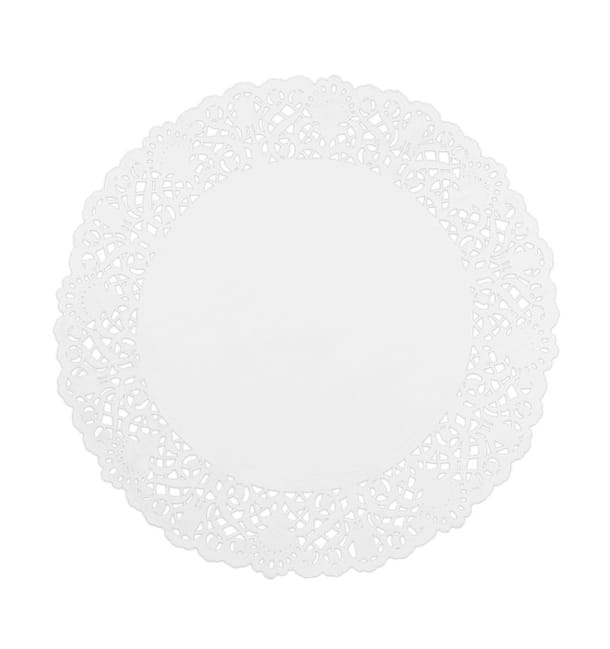 Rodal de Papel Calado Blanco Litos Ø280mm (250 Uds) Rodal de Papel Calado Blanco Litos Ø280mm (250 Uds)
