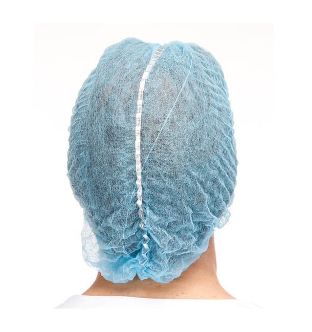 Gorros de Polipropileno Acordeón Detectable Azul Ø53cm (100 Uds) Gorros de Polipropileno Acordeón Detectable Azul Ø53cm (100 Uds)