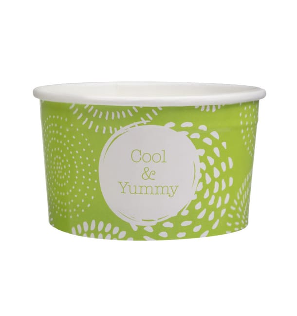 Tarrina de Cartón Helados 3oz/100ml Cool&Yummy (2.600 Uds) Tarrina de Cartón Helados 3oz/100ml Cool&Yummy (2.600 Uds)
