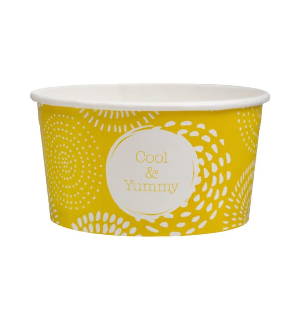 Tarrina de Cartón para Helados 5oz/140ml "Cool&Yummy" (50 Uds) Tarrina de Cartón para Helados 5oz/140ml "Cool&Yummy" (50 Uds)