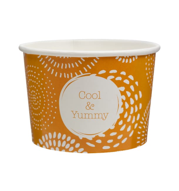 Tarrina de Cartón Helados 10Oz/310ml Cool&Yummy (600 Uds) Tarrina de Cartón Helados 10Oz/310ml Cool&Yummy (600 Uds)