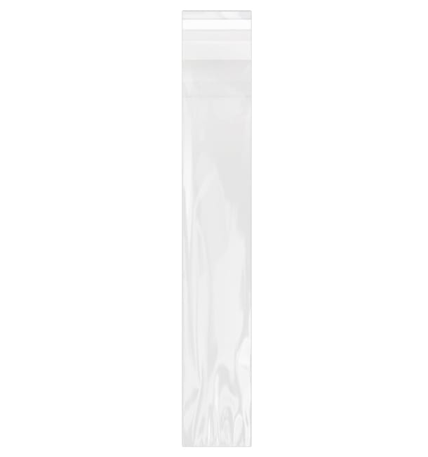Bolsas de Plástico Biorientado con Solapa Adhesiva 7x40 cm G-160 (1000 Uds)