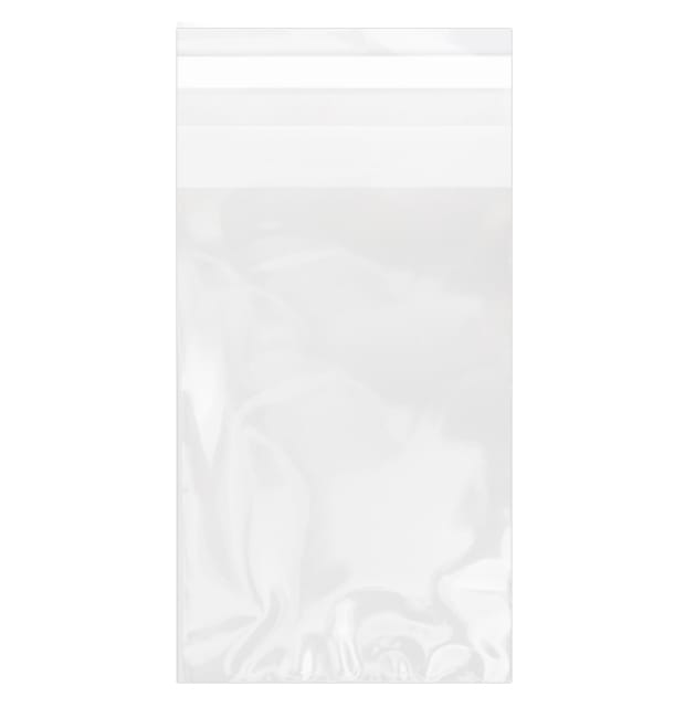 Bolsas de Plástico Biorientado con Solapa Adhesiva 8x12 cm G-160 (1000 Uds)