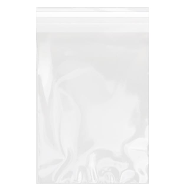 Bolsas de Plástico Biorientado con Solapa Adhesiva 18x25 cm G-160 (100 Uds)