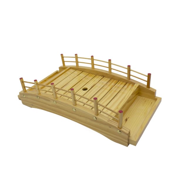 Bandeja Puente para Sushi de Madera 43x21,5x12,5cm (10 Uds) Bandeja Puente para Sushi de Madera 43x21,5x12,5cm (10 Uds)