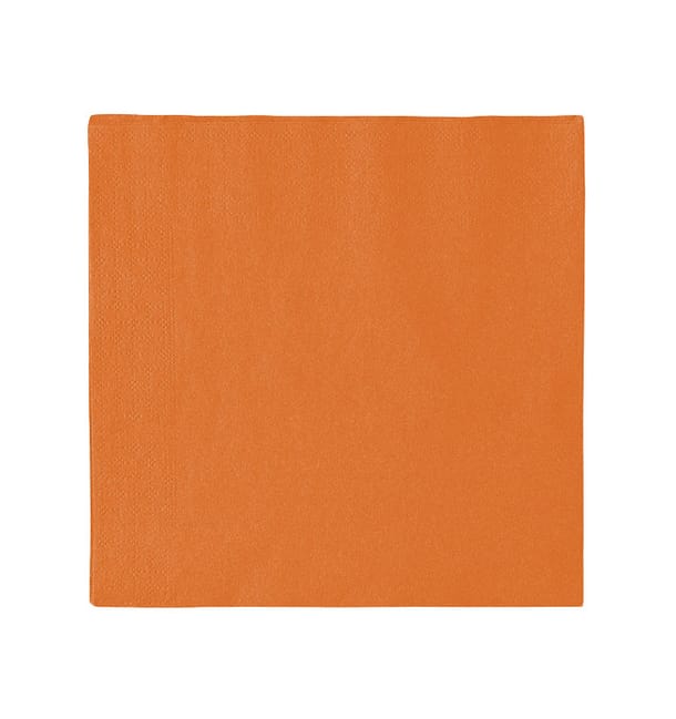 Servilleta de Papel 2 Capas Naranja 33x33cm (50 Uds) Servilleta de Papel 2 Capas Naranja 33x33cm (50 Uds)